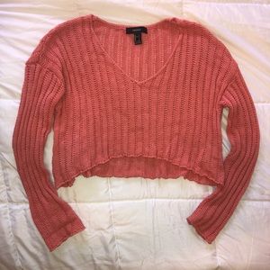 Cropped Knit Sweater